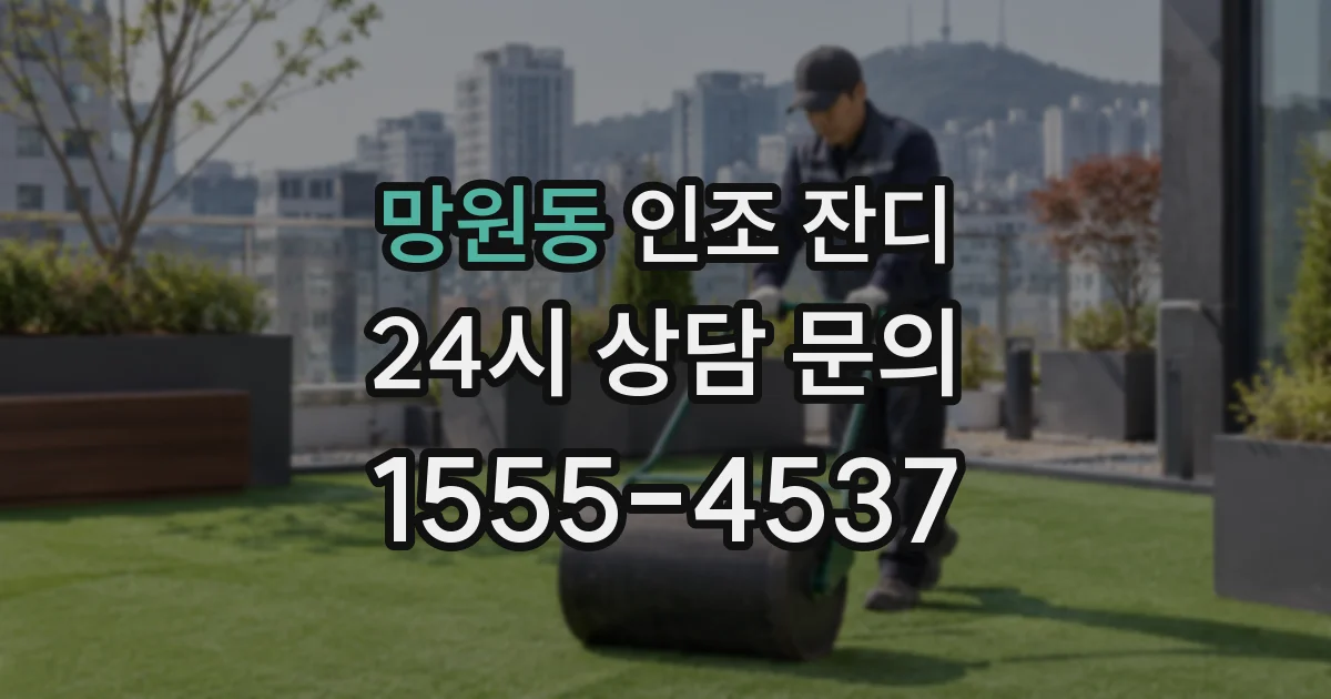 망원동 인조 잔디
