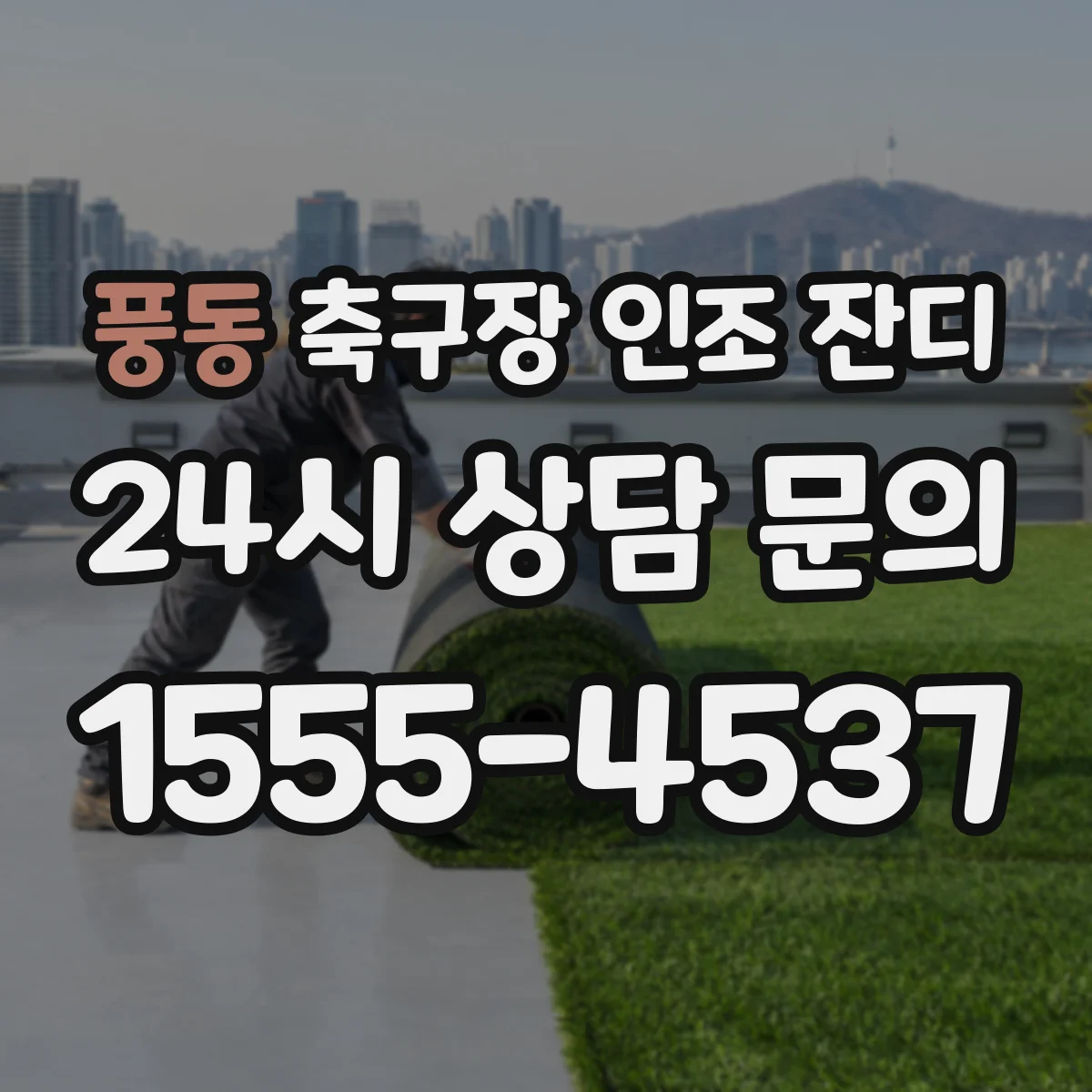 풍동 축구장 인조 잔디