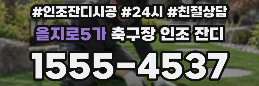 을지로5가 축구장 인조 잔디