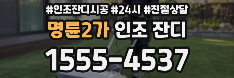 명륜2가 인조 잔디