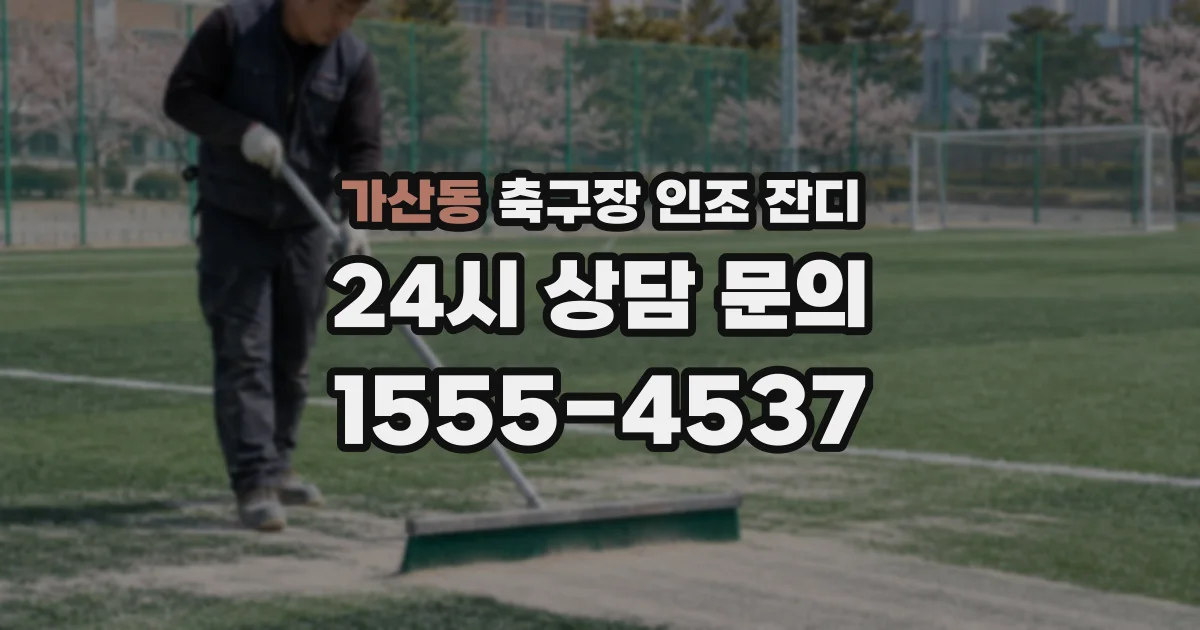 가산동 축구장 인조 잔디