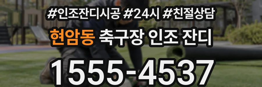 현암동 축구장 인조 잔디