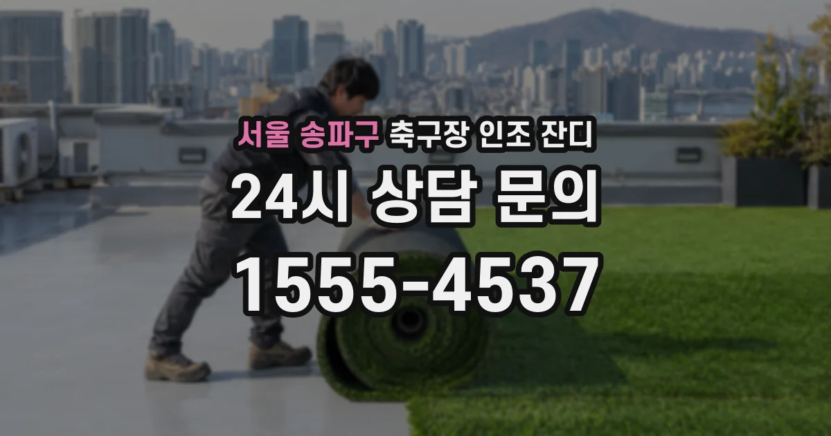 서울 송파구 축구장 인조 잔디
