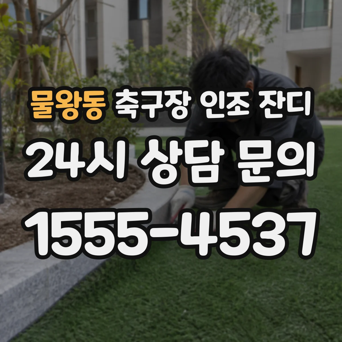 물왕동 축구장 인조 잔디