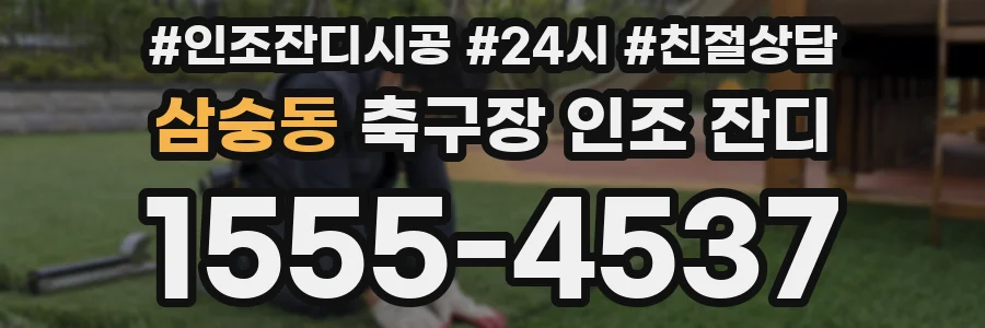 삼숭동 축구장 인조 잔디