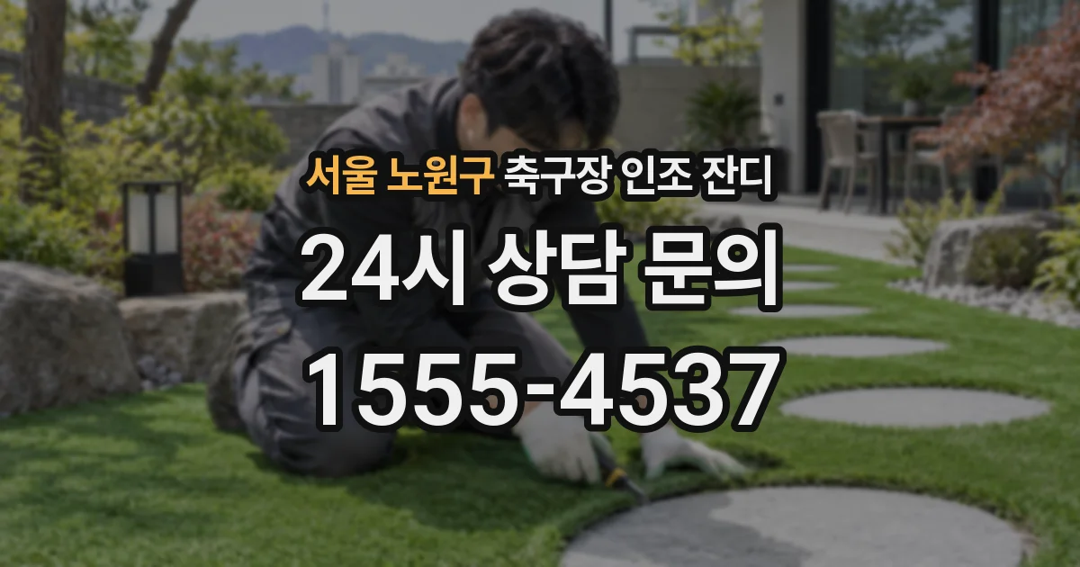서울 노원구 축구장 인조 잔디
