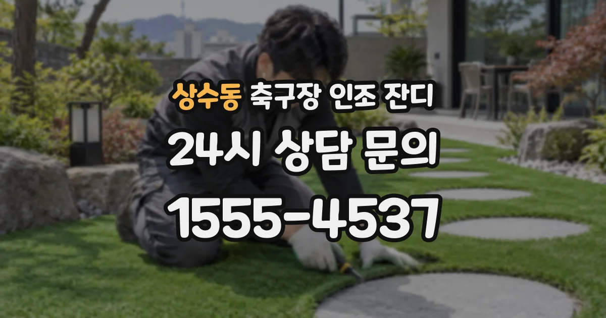 상수동 축구장 인조 잔디