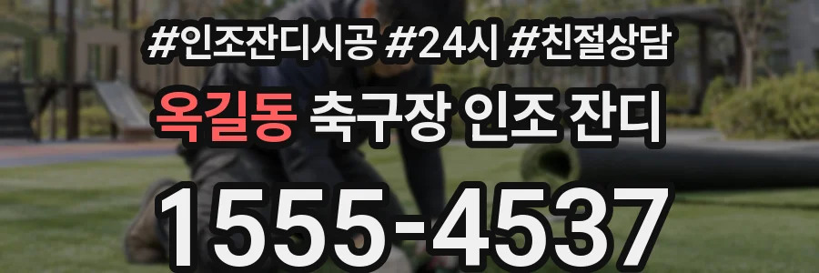 옥길동 축구장 인조 잔디