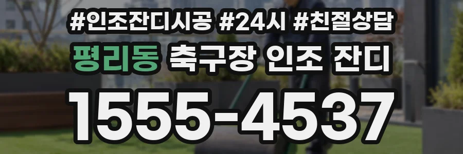 평리동 축구장 인조 잔디