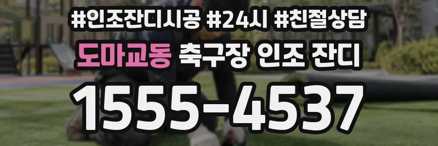 도마교동 축구장 인조 잔디