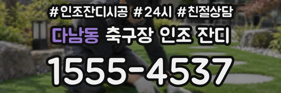 다남동 축구장 인조 잔디