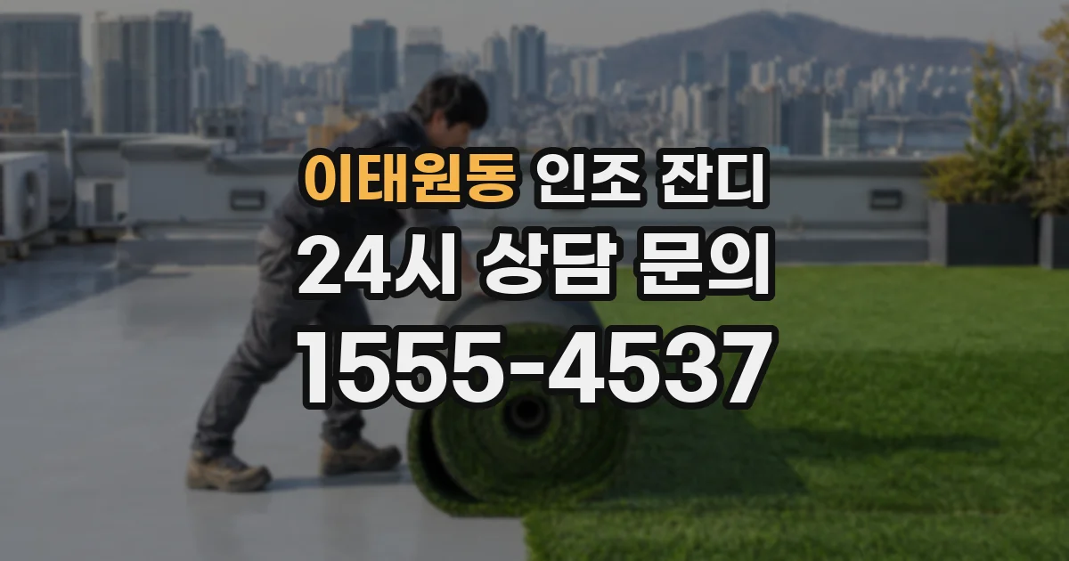 이태원동 인조 잔디