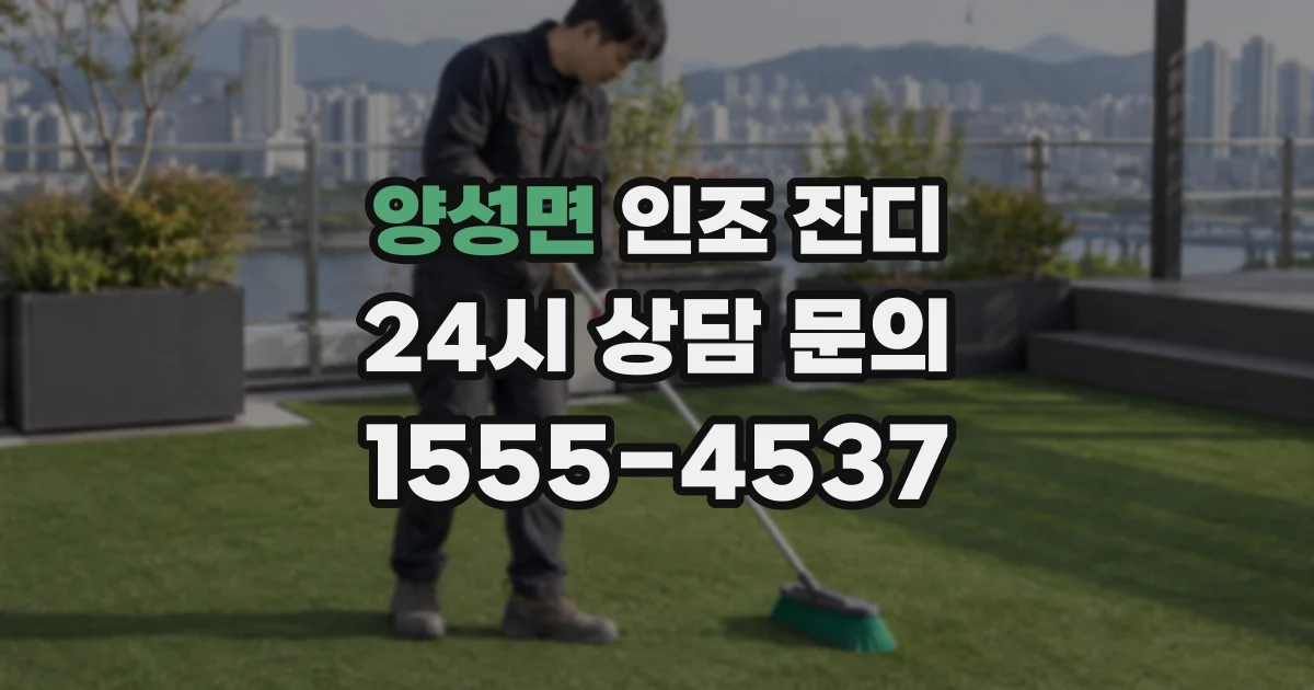 양성면 인조 잔디