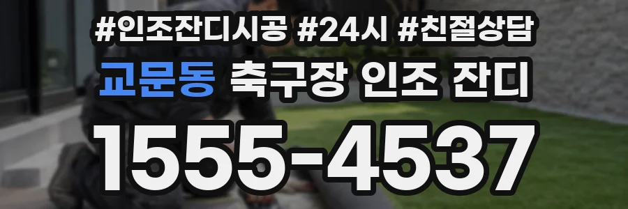 교문동 축구장 인조 잔디