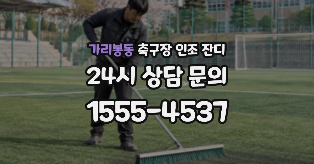 가리봉동 축구장 인조 잔디