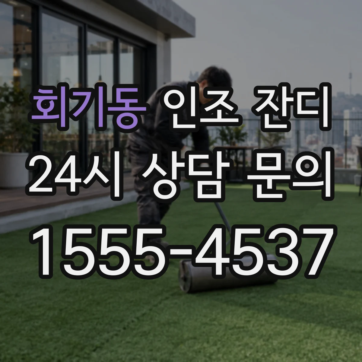 회기동 인조 잔디