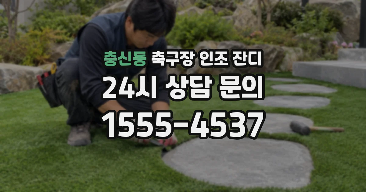 충신동 축구장 인조 잔디