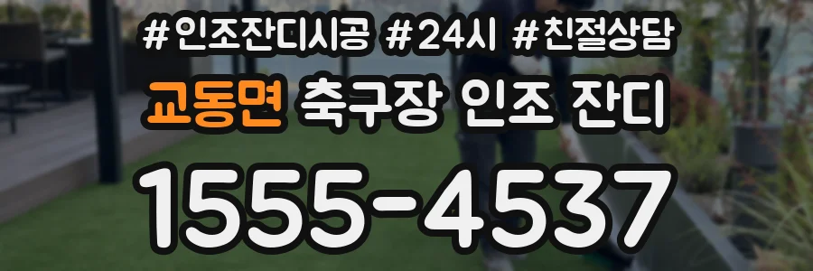 교동면 축구장 인조 잔디