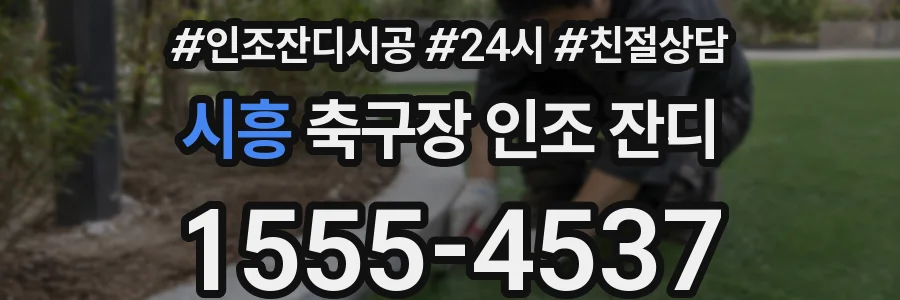 시흥 축구장 인조 잔디