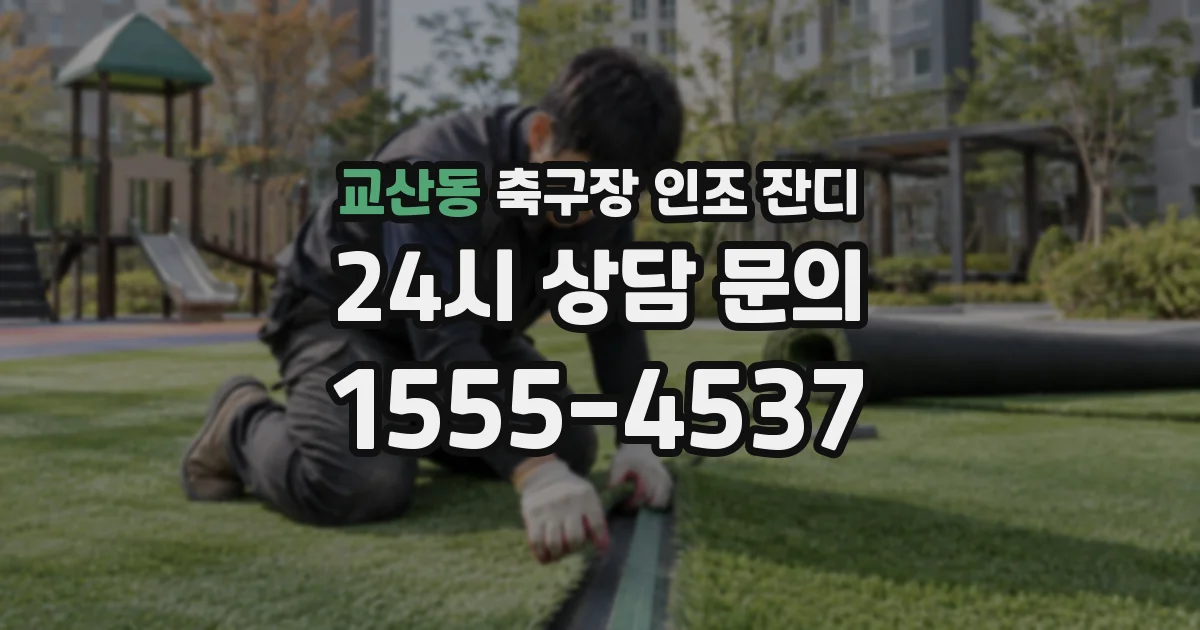 교산동 축구장 인조 잔디