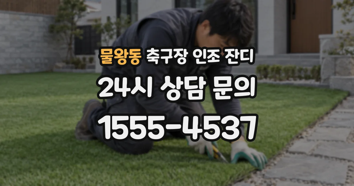 물왕동 축구장 인조 잔디