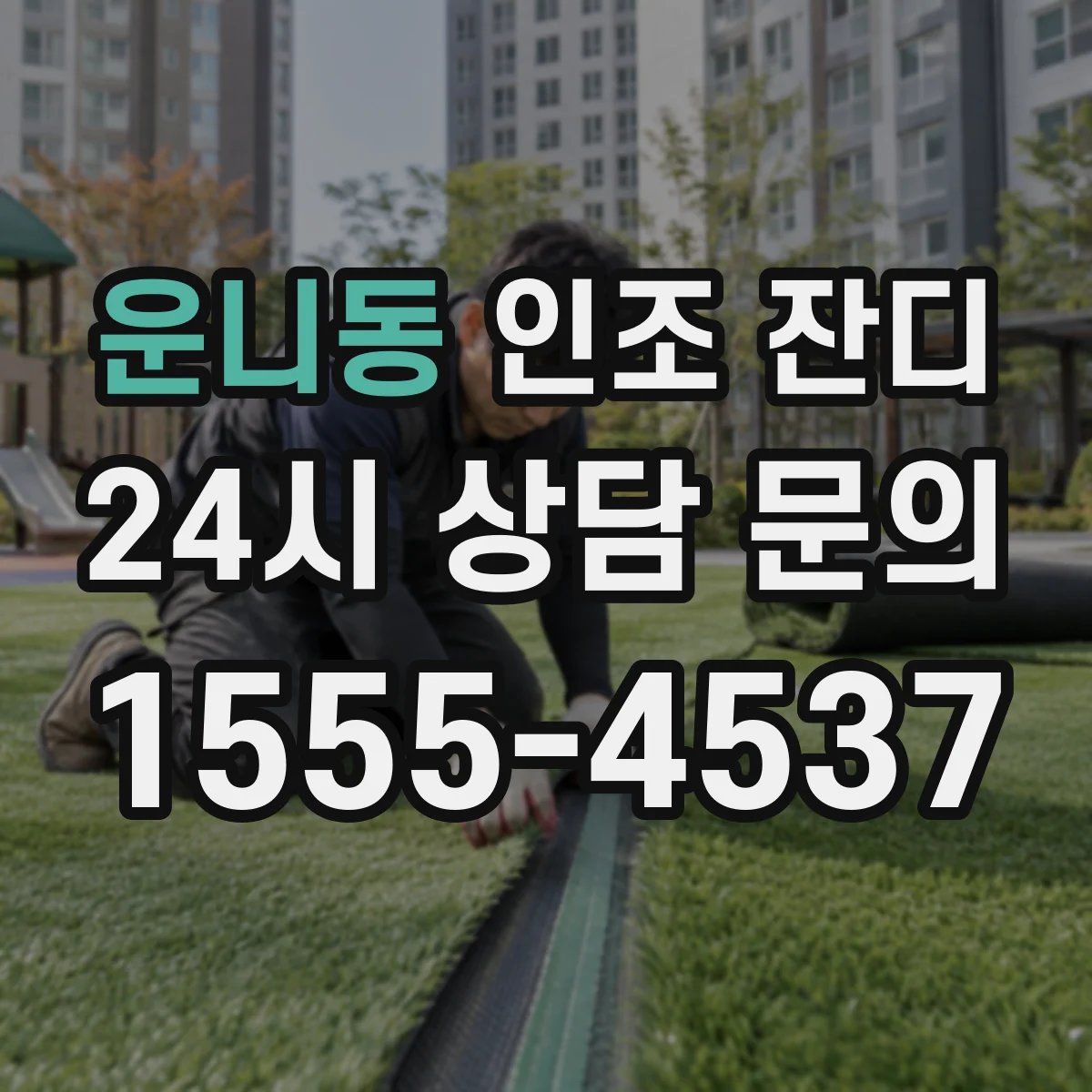 운니동 인조 잔디