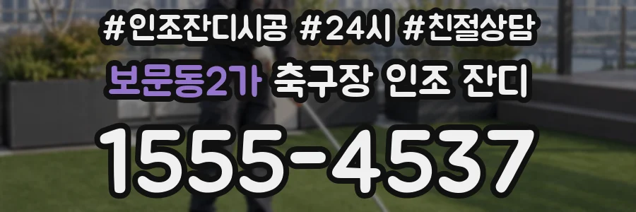 보문동2가 축구장 인조 잔디