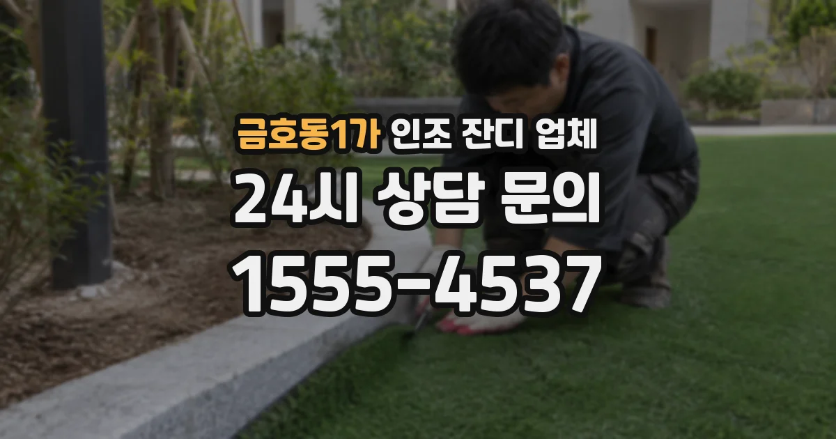금호동1가 인조 잔디 업체