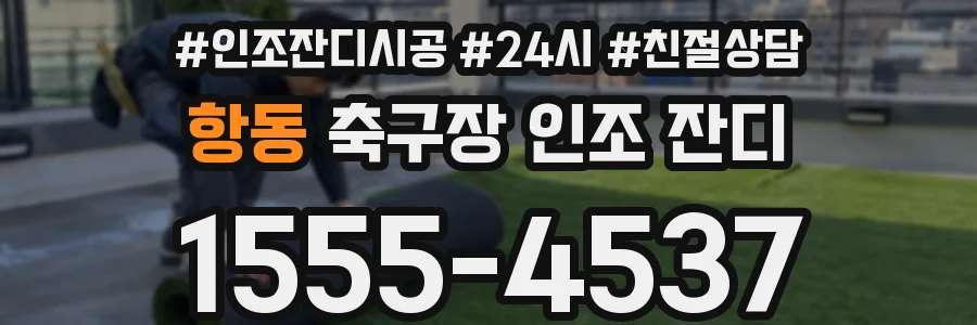 항동 축구장 인조 잔디