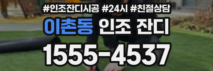 이촌동 인조 잔디