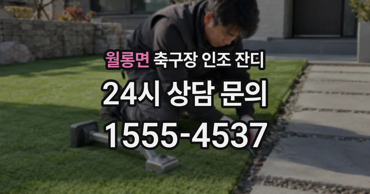 월롱면 축구장 인조 잔디