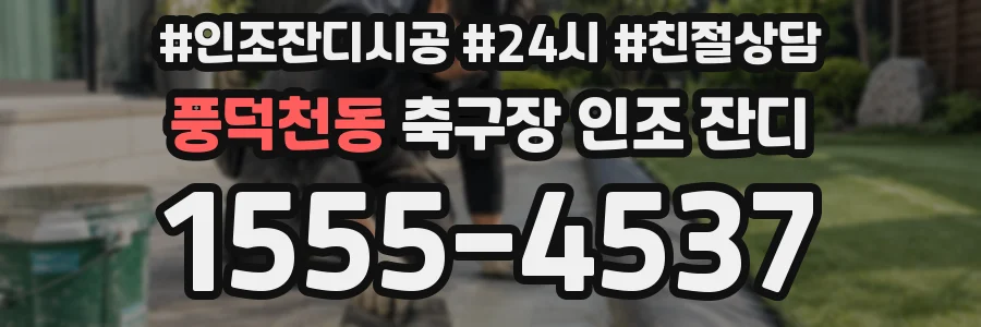 풍덕천동 축구장 인조 잔디