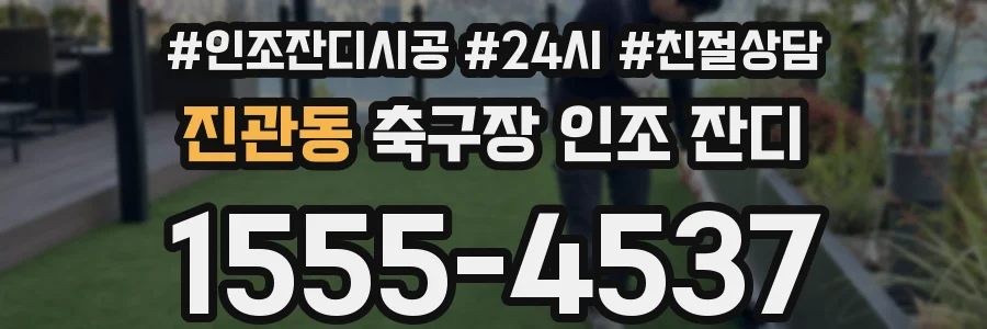 진관동 축구장 인조 잔디