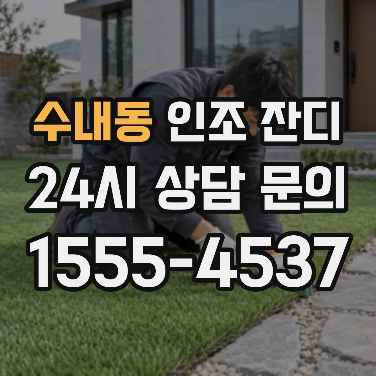 수내동 인조 잔디