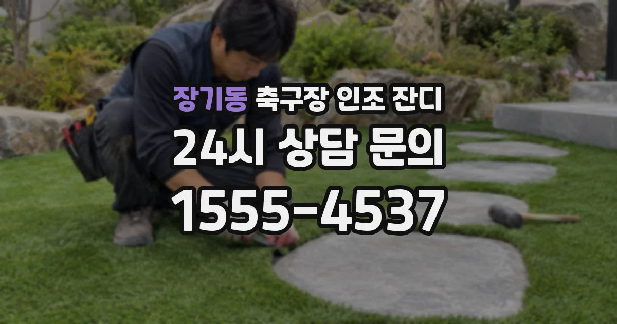장기동 축구장 인조 잔디