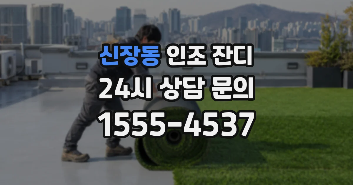 신장동 인조 잔디