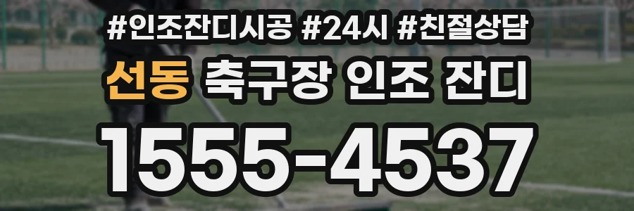 선동 축구장 인조 잔디