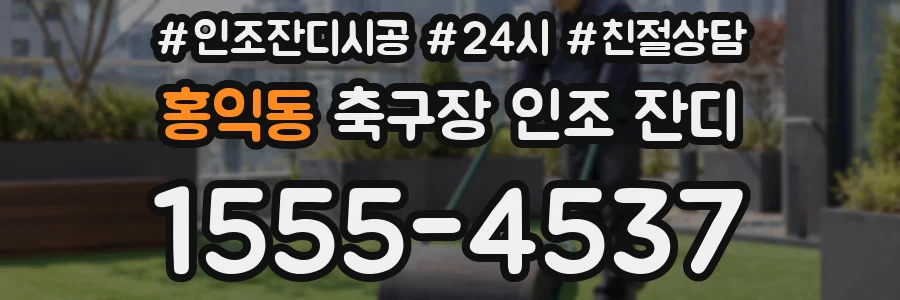 홍익동 축구장 인조 잔디