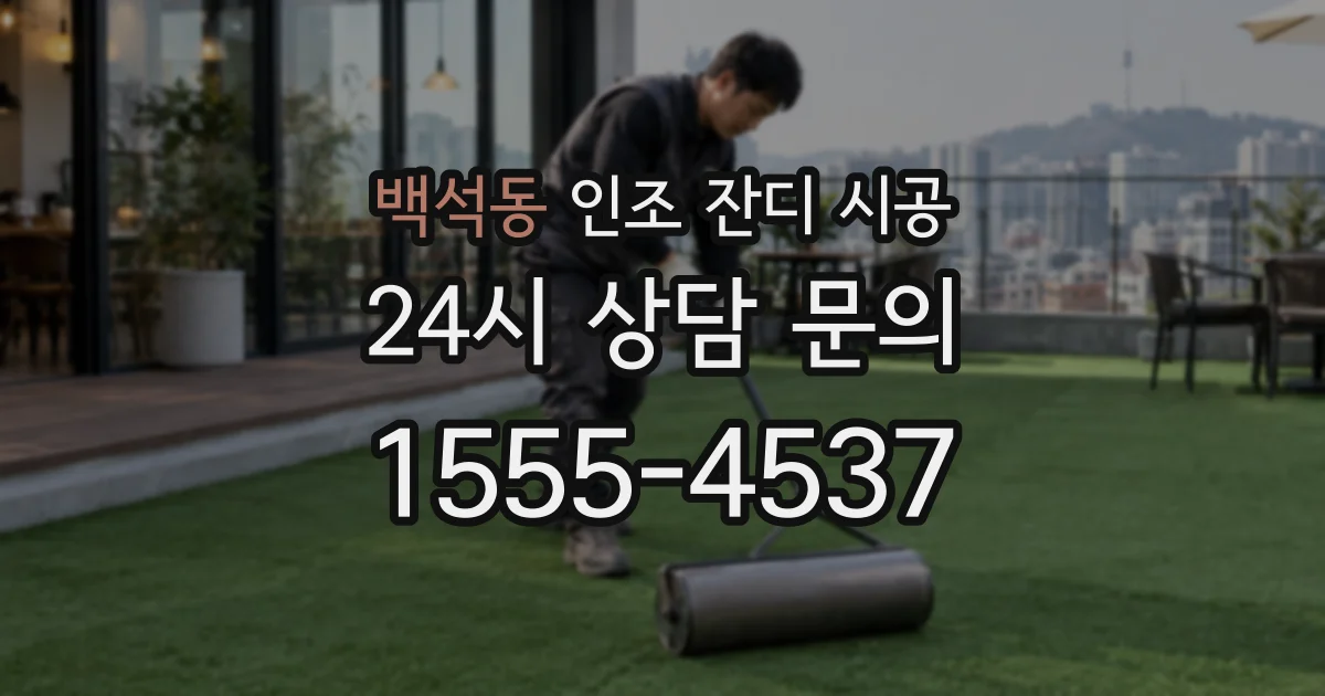 백석동 인조 잔디 시공
