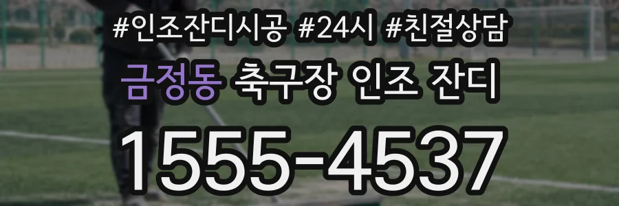 금정동 축구장 인조 잔디