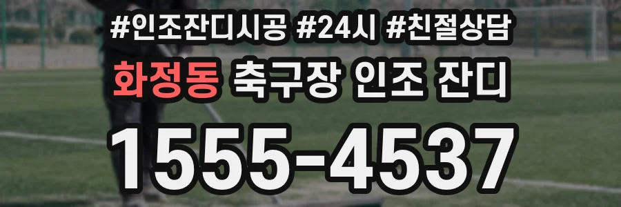 화정동 축구장 인조 잔디