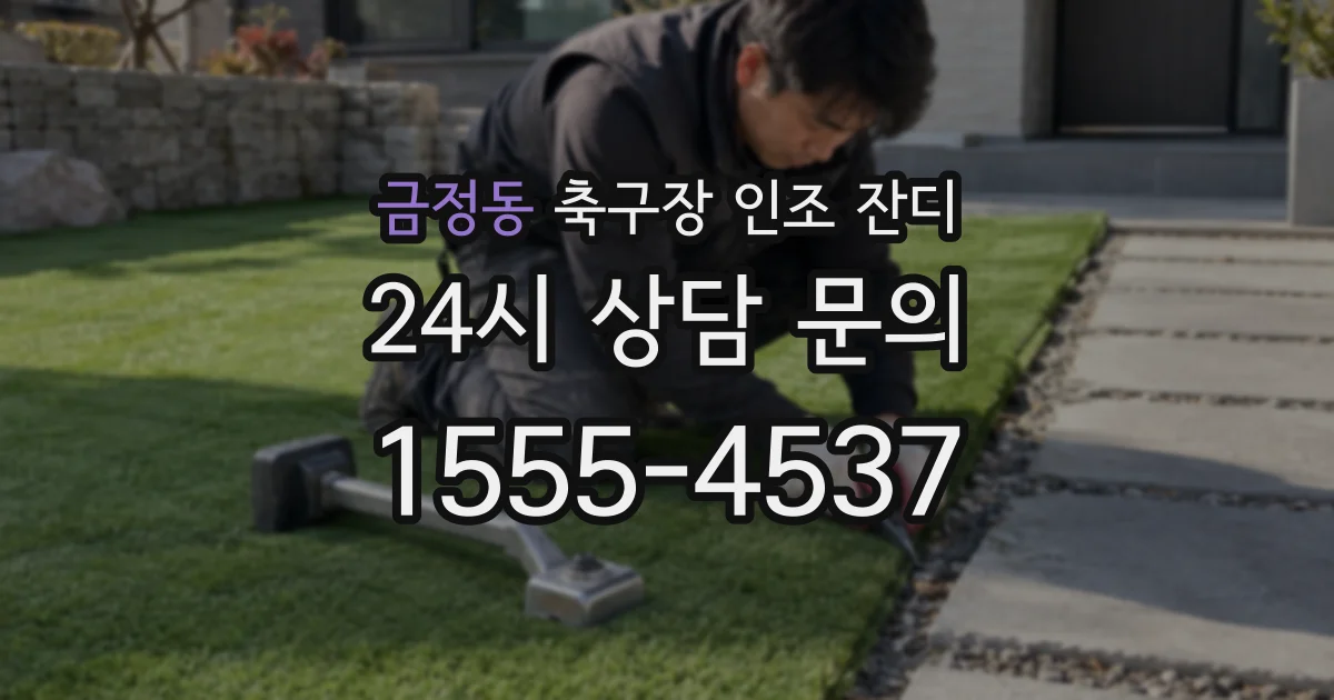 금정동 축구장 인조 잔디