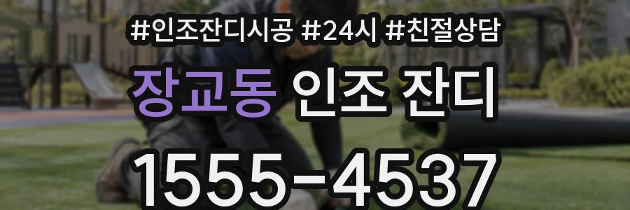 장교동 인조 잔디