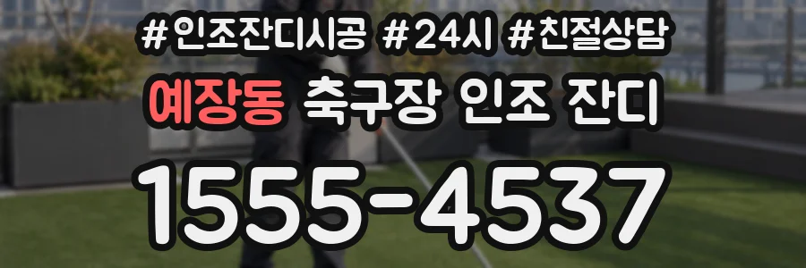 예장동 축구장 인조 잔디