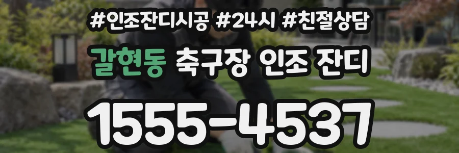 갈현동 축구장 인조 잔디