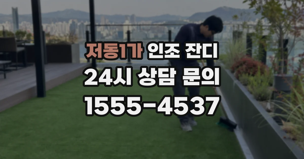 저동1가 인조 잔디