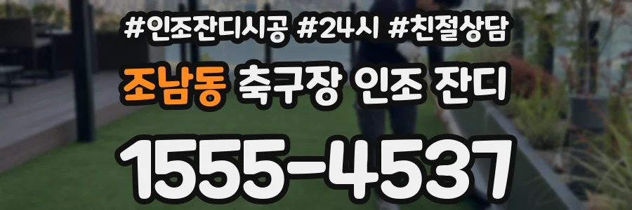 조남동 축구장 인조 잔디