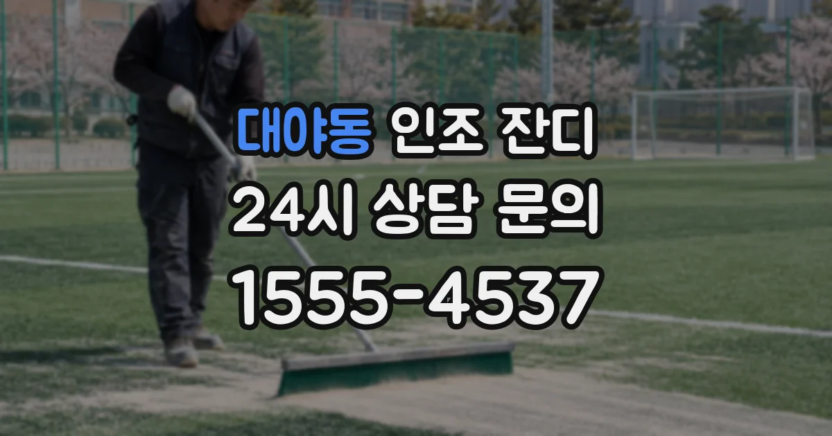 대야동 인조 잔디