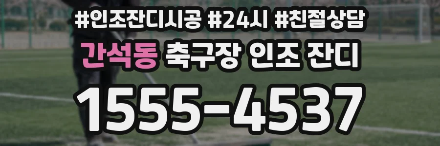 간석동 축구장 인조 잔디