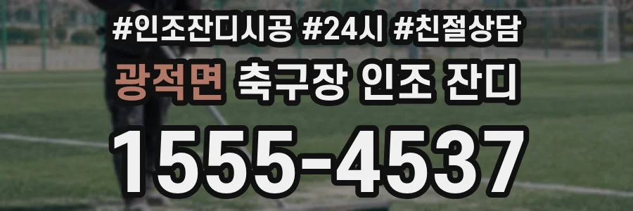 광적면 축구장 인조 잔디